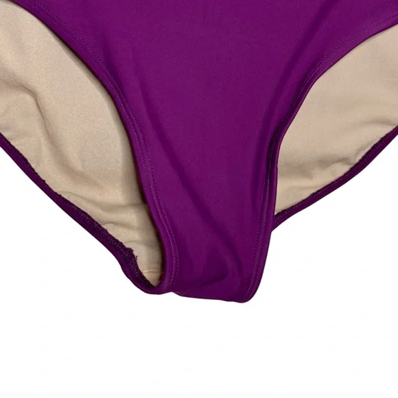Albion Fit Plum High-Waisted Swim Bottoms SZ. M - Picture 4 of 15